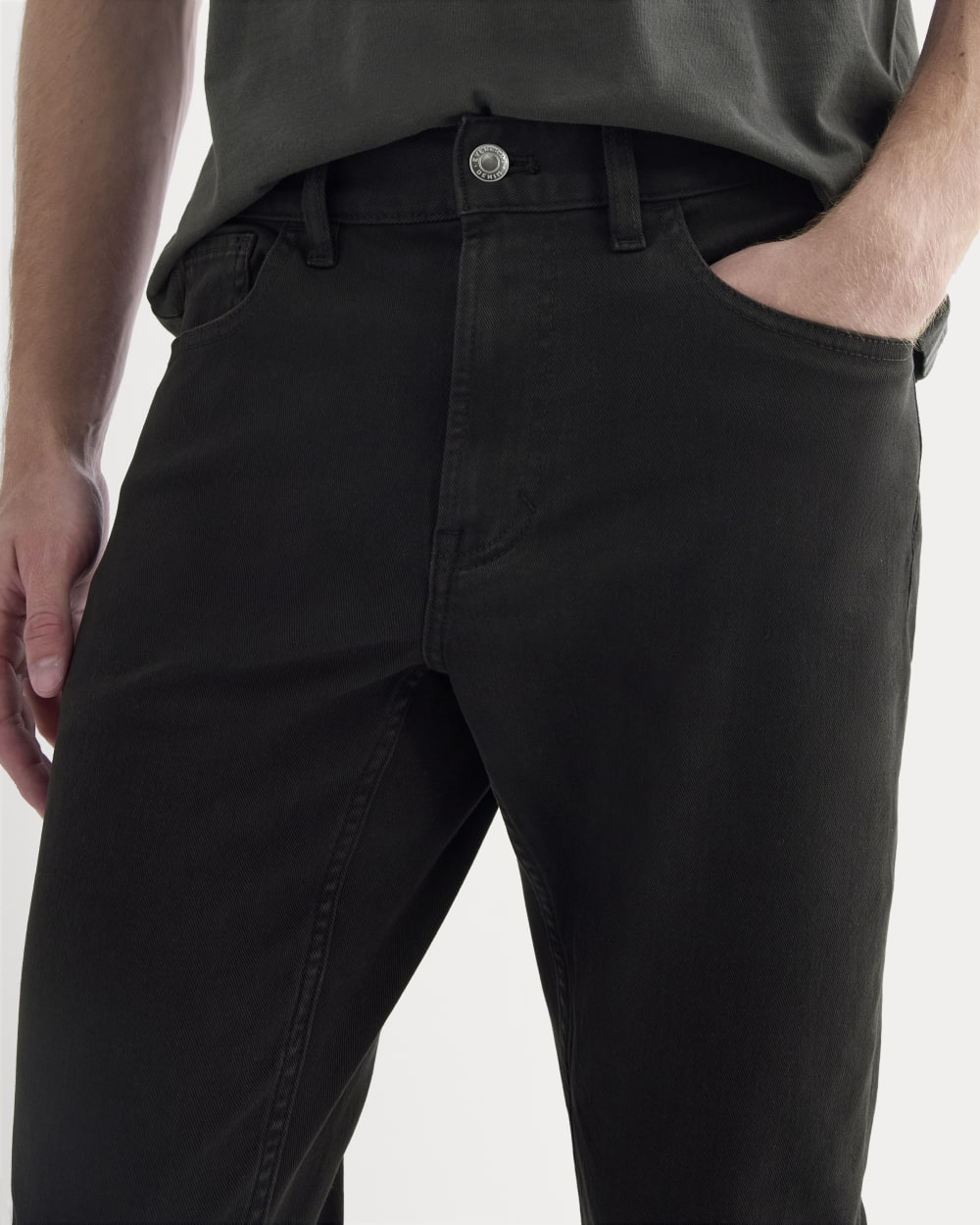 The Stretch Twill 5-Pocket Pant | Black - Image 4