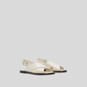 The City Crossover Sandal | Parchment