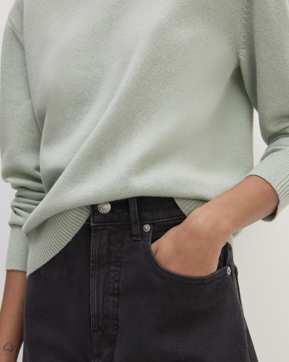 The Classic Crew in Cashmere | Light Sage Green - Image 5