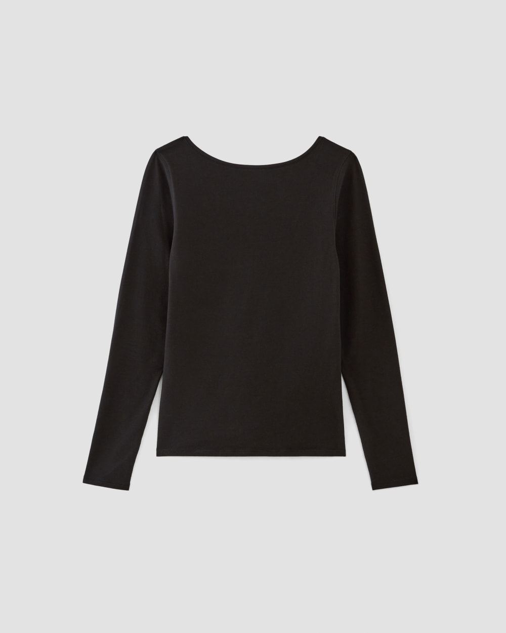 The Supima? Form Scoop-Back Tee | Black - Image 2