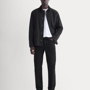 The Organic Cotton Straight-Leg Jean |  Black