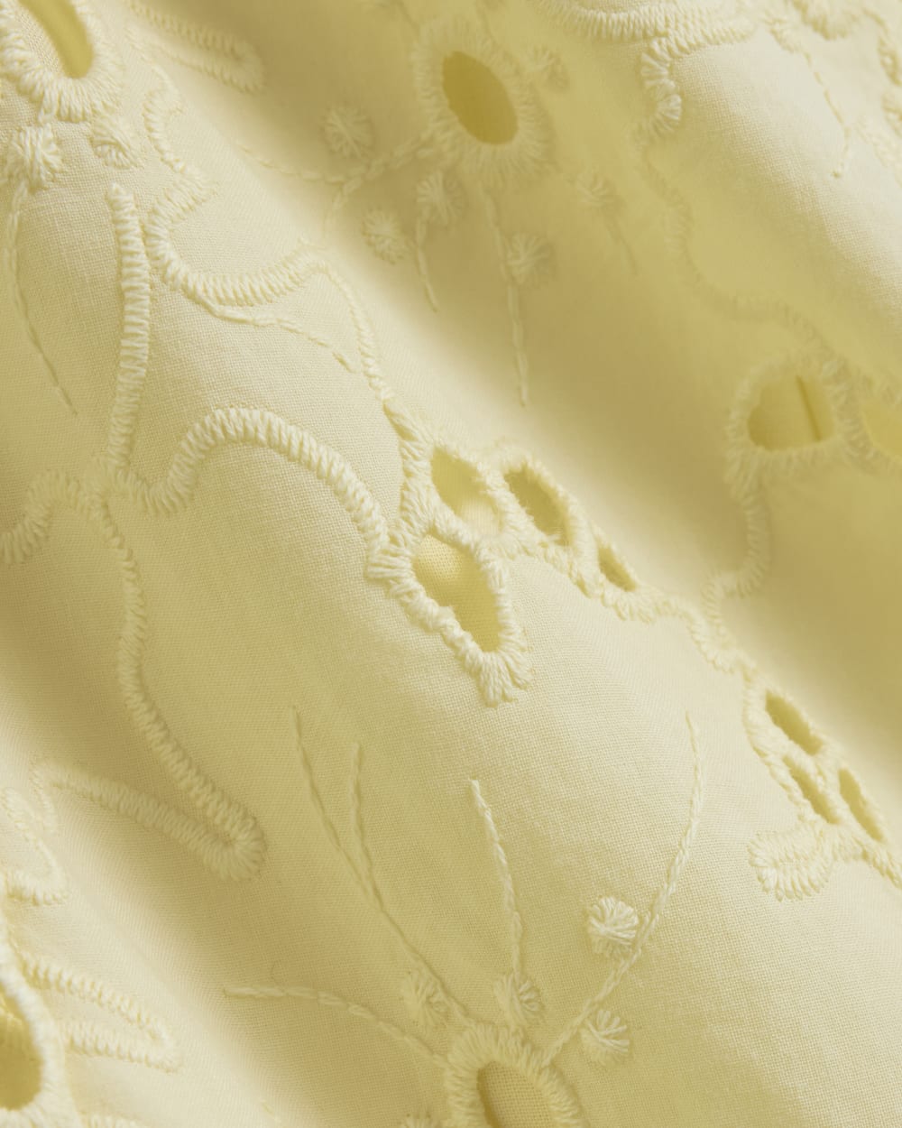 The Eyelet Midi Dress | Light Yellow - Image 5