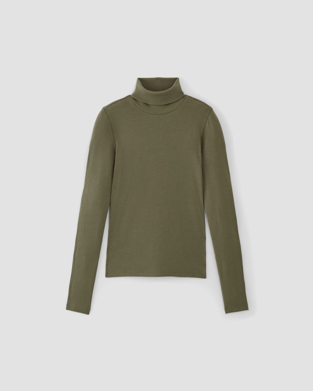 The Luxe Rib Turtleneck | Kalamata - Image 2