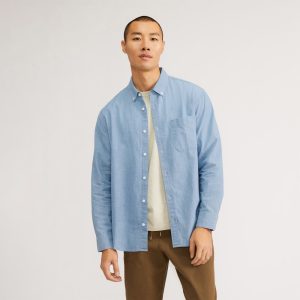 The Relaxed Organic Chambray Shirt | Mid ReChambray