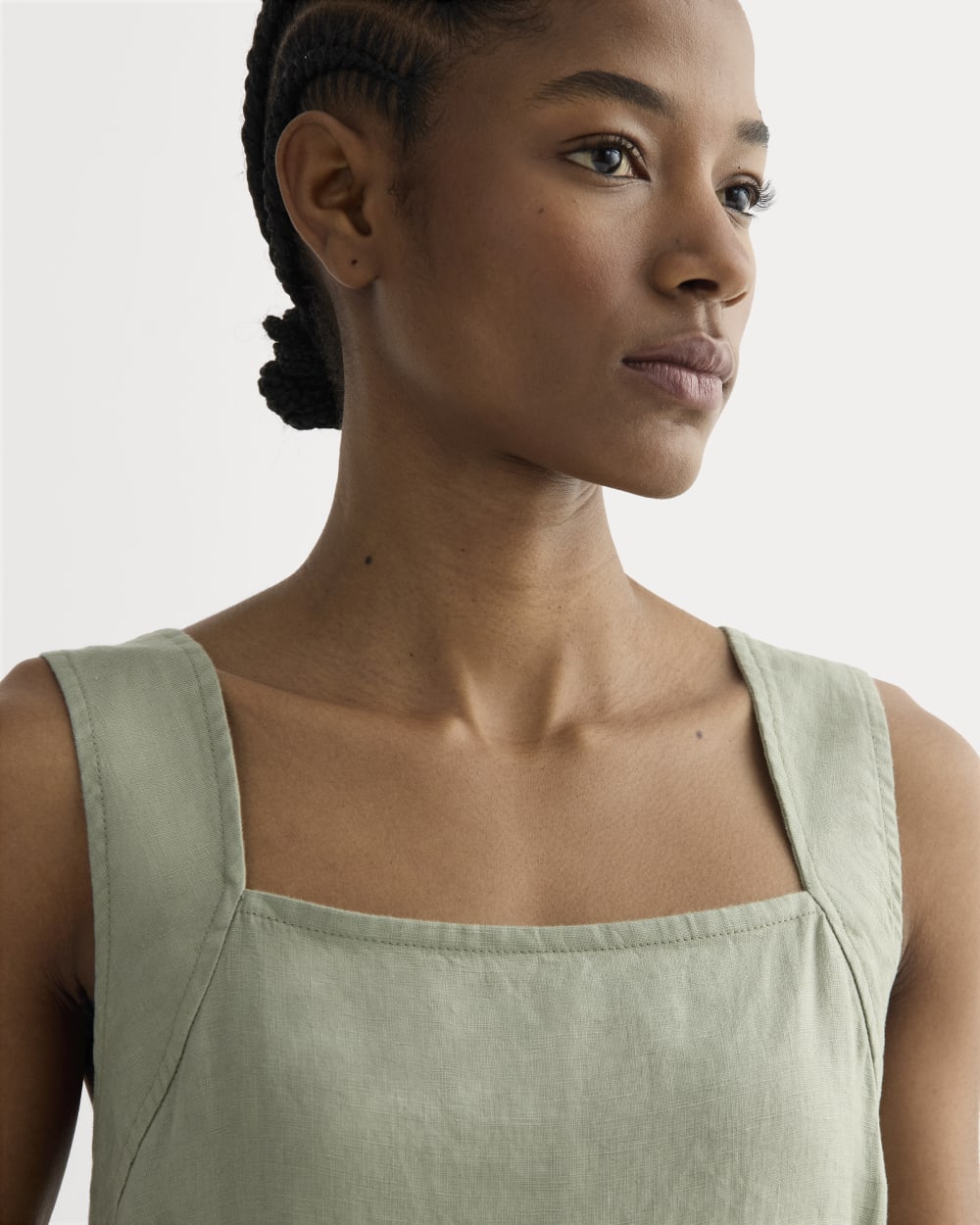 The Utility Coverall in Linen | Seagrass - Image 6