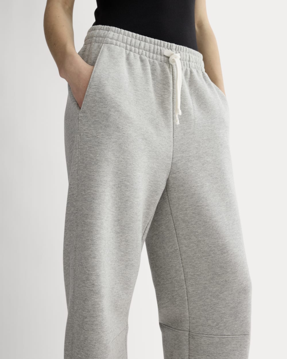 Luxe Fleece Barrel Sweatpant | Heathered Grey - Image 4