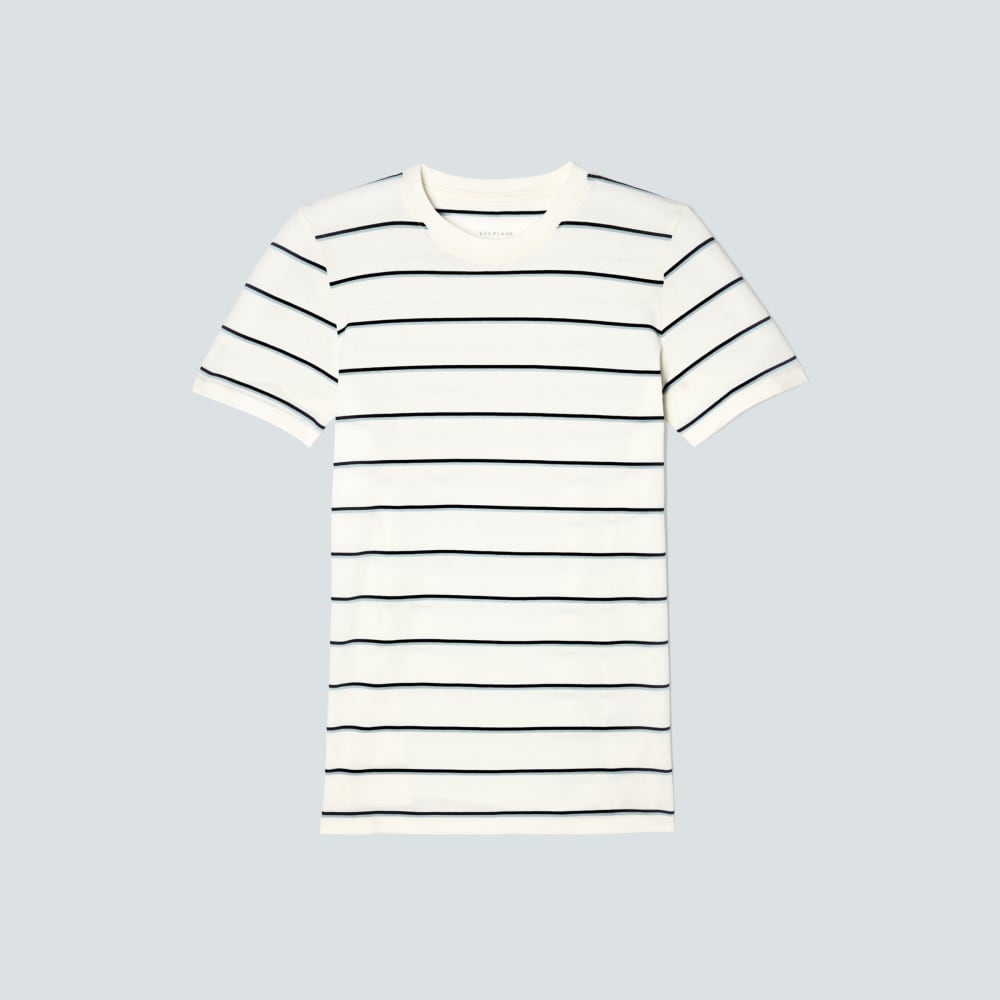 The Organic Cotton Crew Tee | Navy / White - Image 2