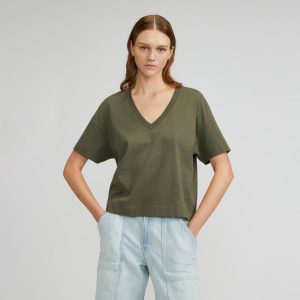 The Organic Cotton Slouchy V-Neck | Kalamata