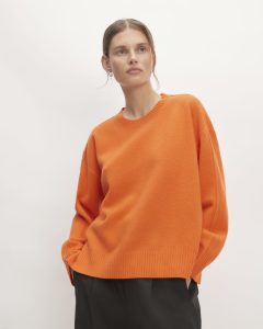 The Good Merino Wool Crewneck Sweater | Orange
