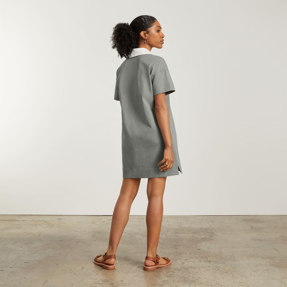 The Organic Cotton Polo Dress | Clay - Image 3