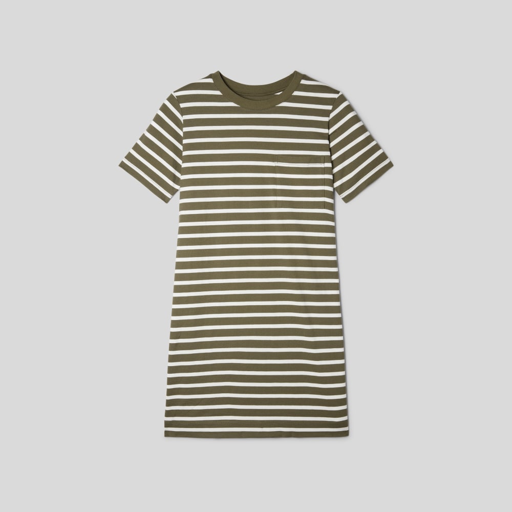 The Organic Cotton Weekend Tee Dress | Kalamata / Canvas Tan - Image 2