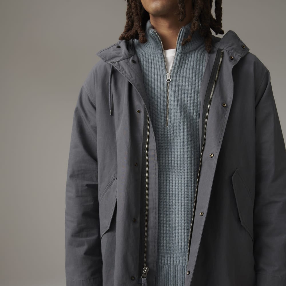 The Waxed Cotton Parka | Slate - Image 8