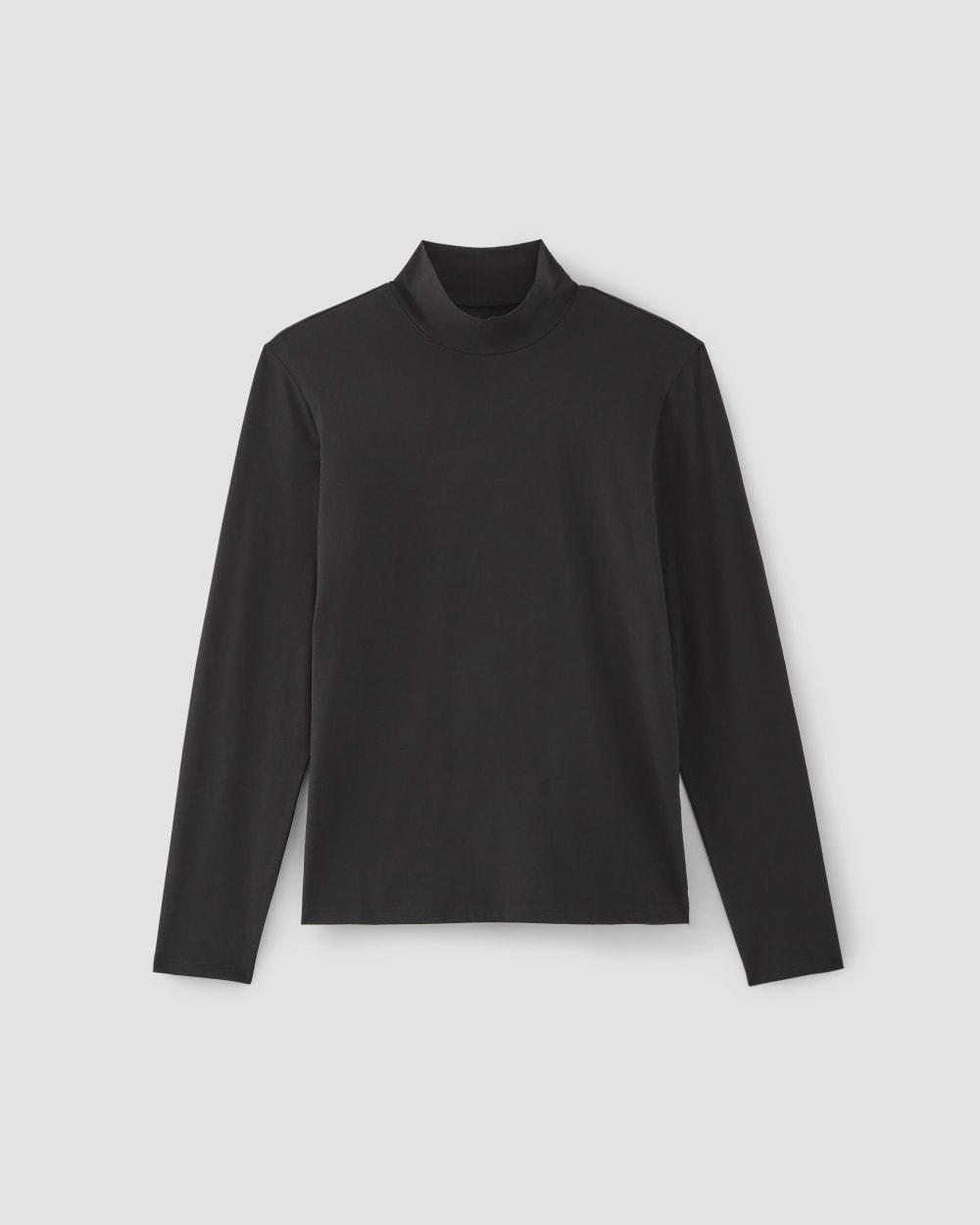 The Organic Cotton Long-Sleeve Turtleneck | Black - Image 2