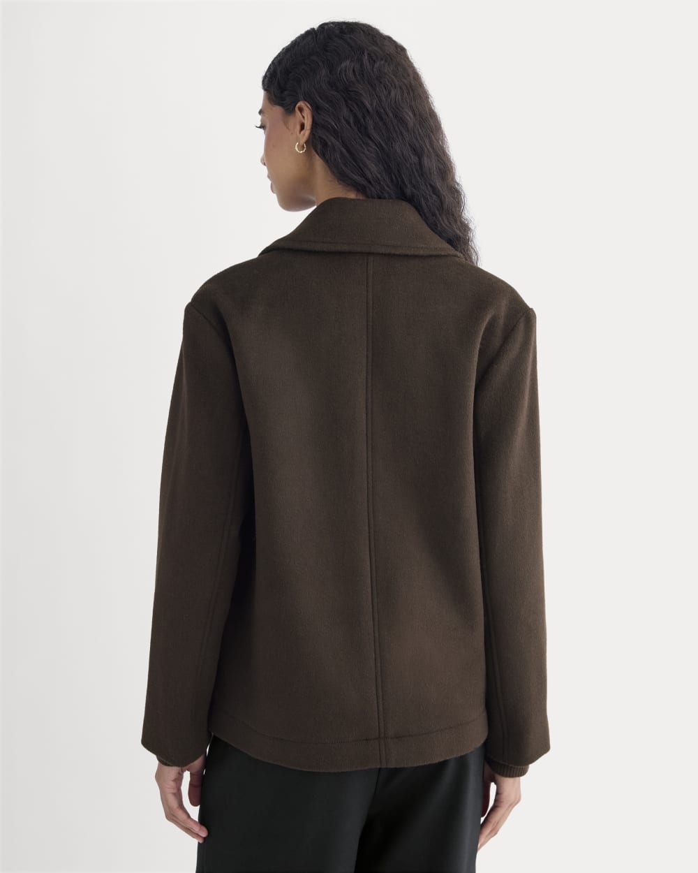 ReWool Short Peacoat | Dark Chocolate - Image 5