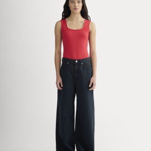 The Form Square-Neck Bodysuit | Classic Red