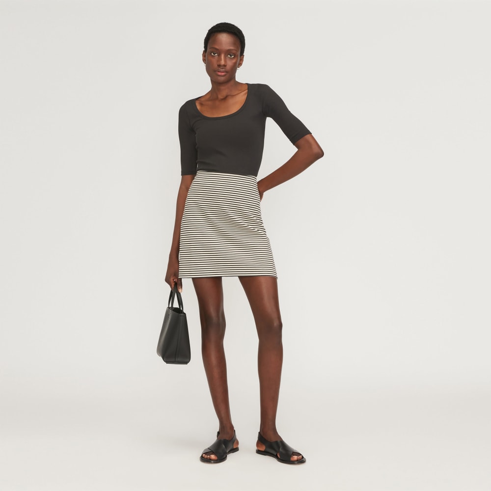 The Dream Mini Skirt | Parchment / Black - Image 6