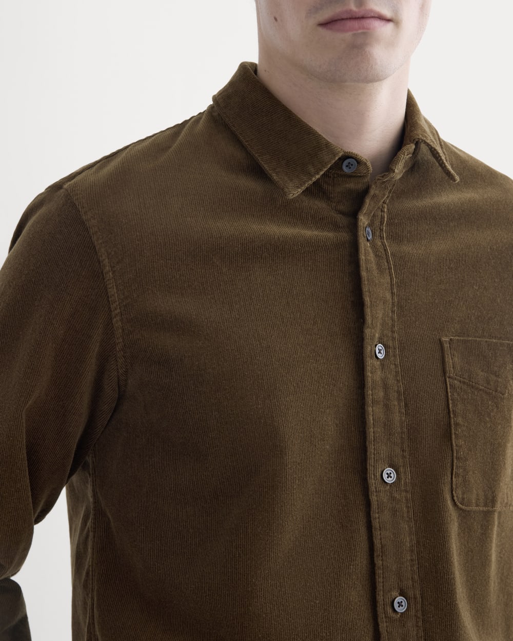 The Classic Shirt in Corduroy | Cocoa - Image 4
