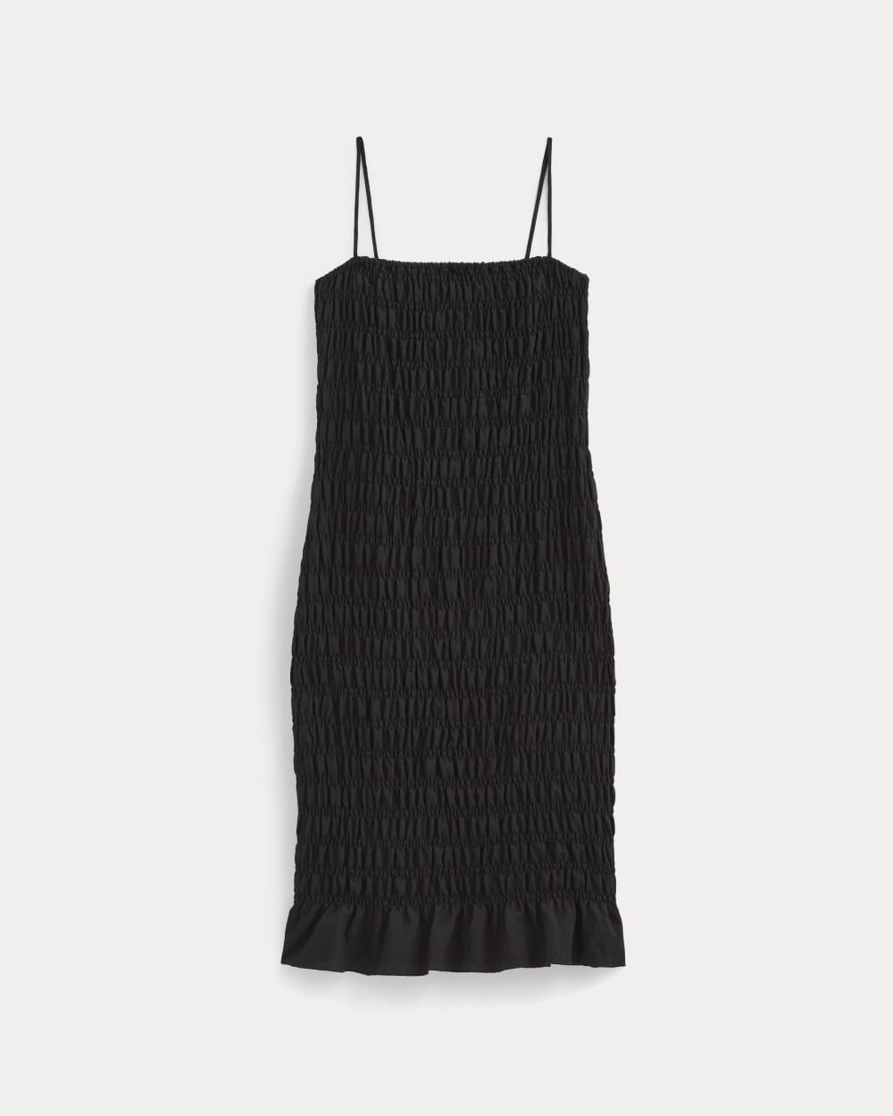 The Smocked Column Dress | Black - Image 2