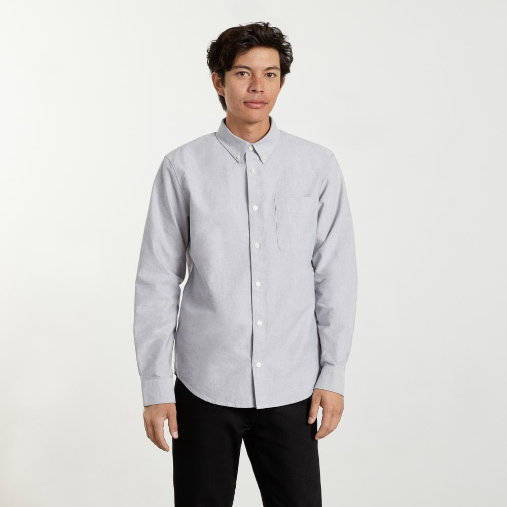 The Standard Fit Japanese Oxford Shirt | Uniform | Cloud Grey | Standard - Image 2