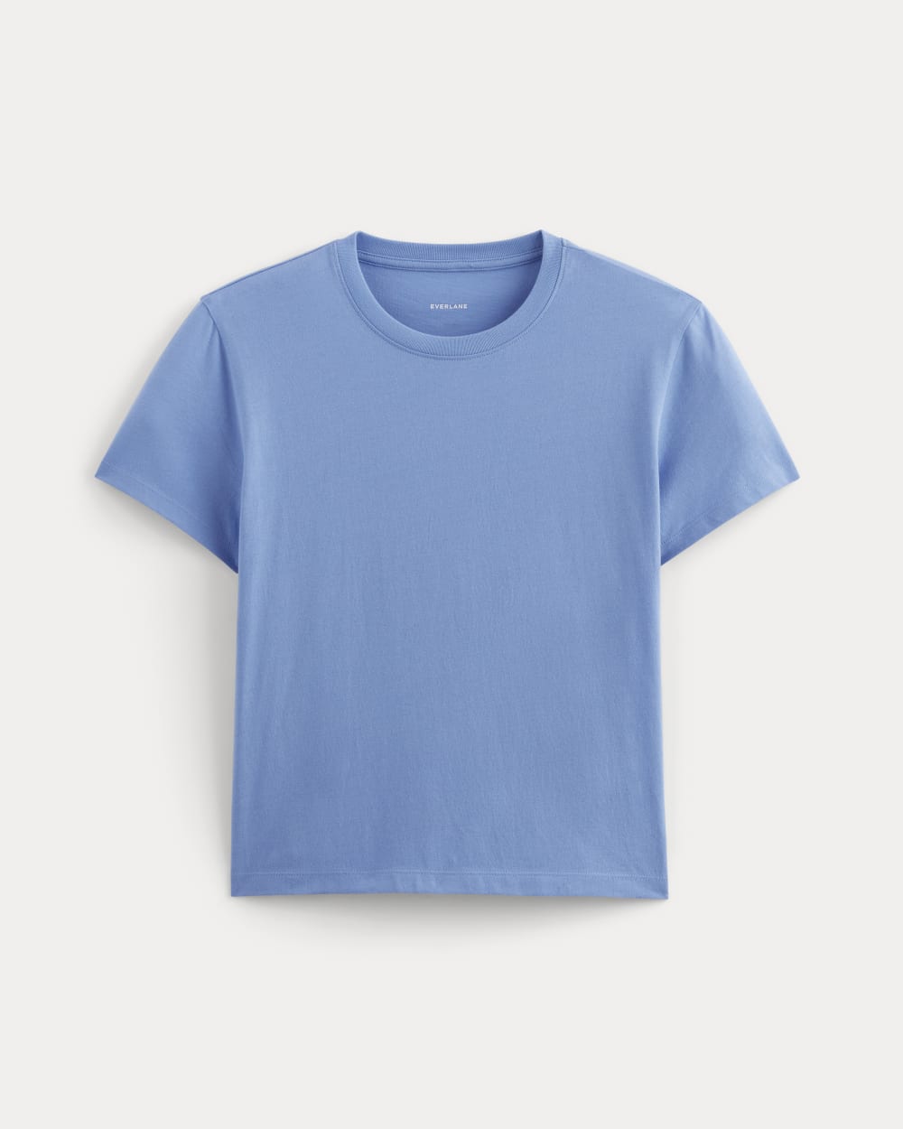 The Box-Cut Tee in Essential Cotton | Blue Opal | No Pocket - Image 2
