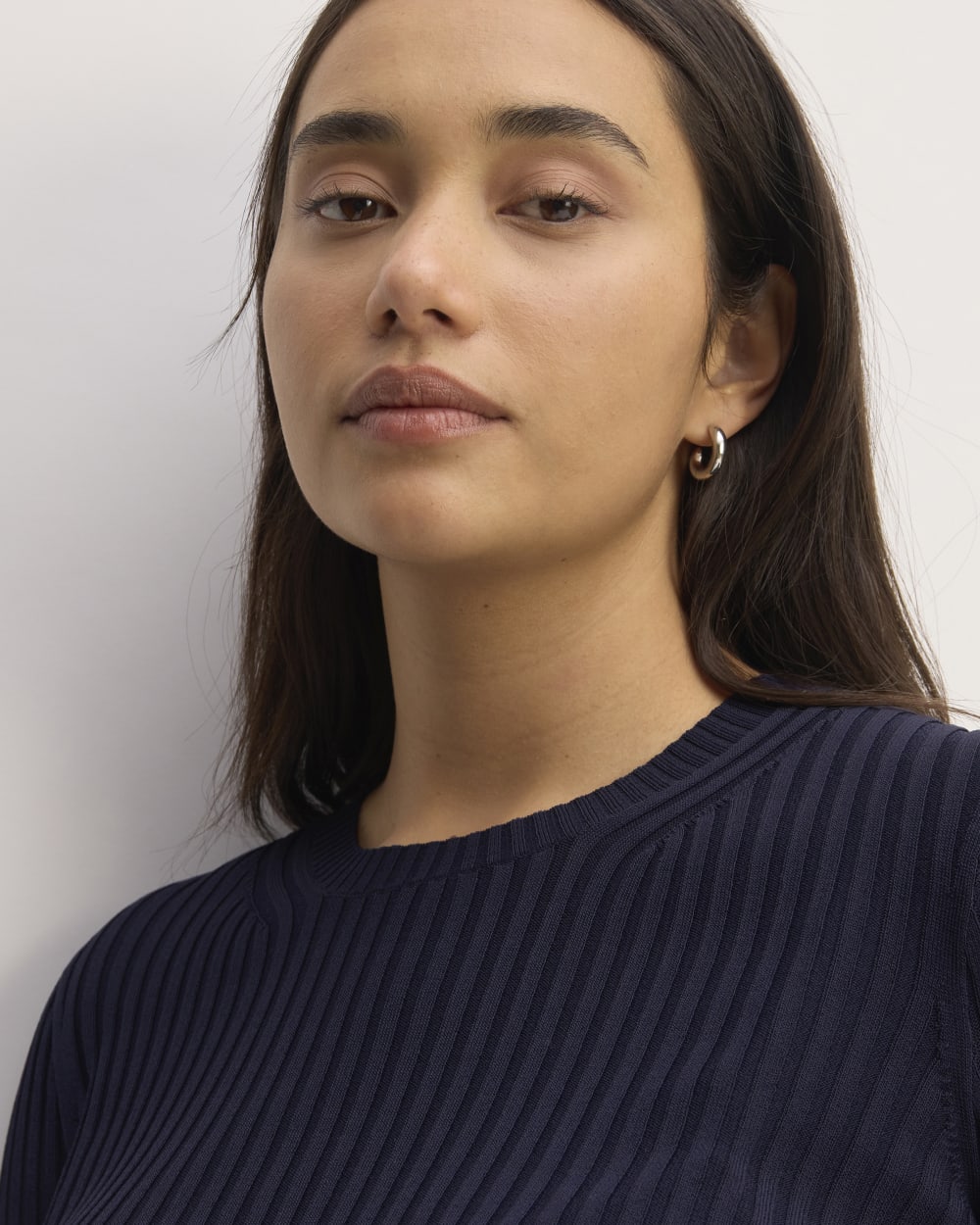 The Viscose Knit Crew | Navy - Image 4