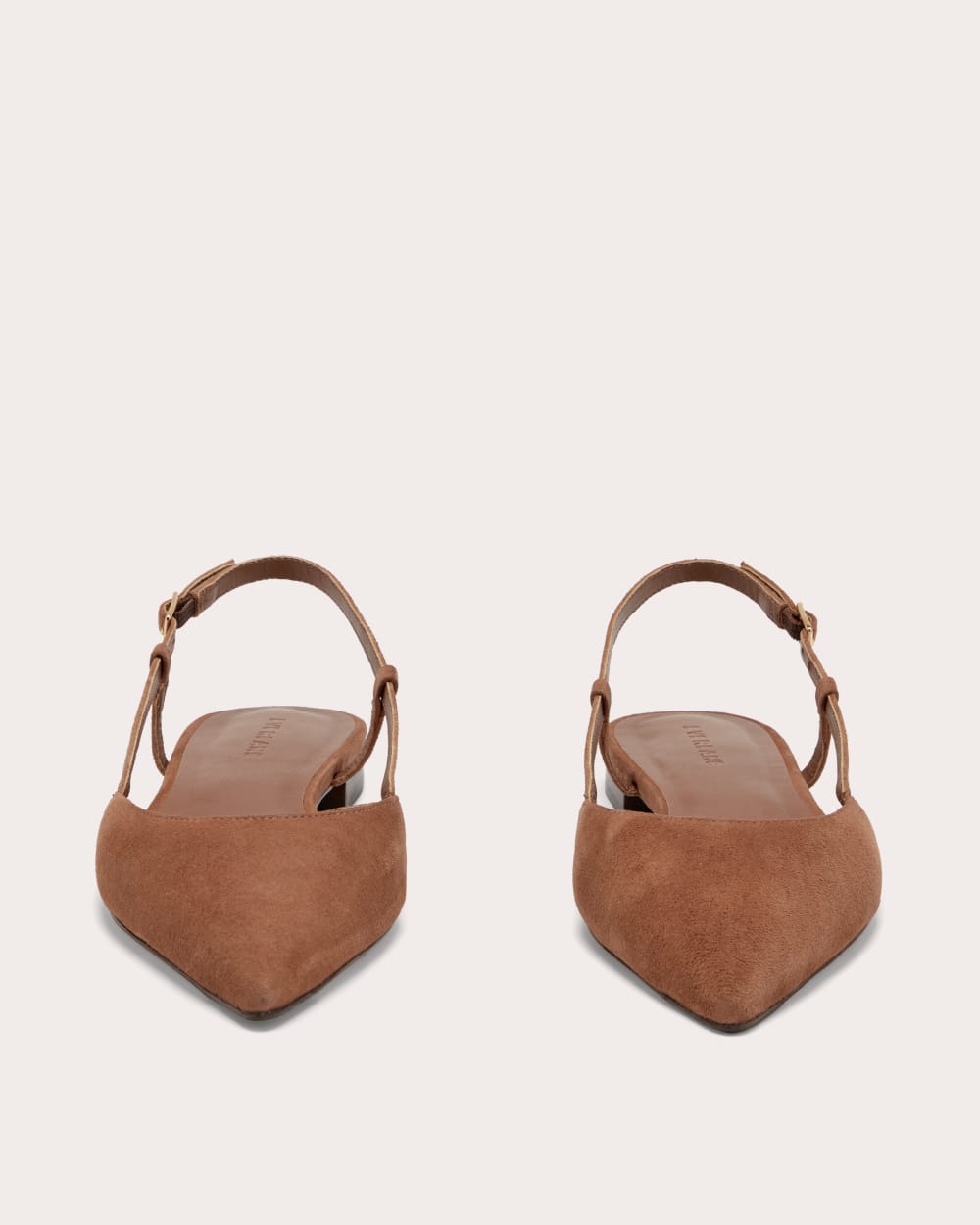 The Studio Slingback Flat | Saddle Brown Suede - Image 5