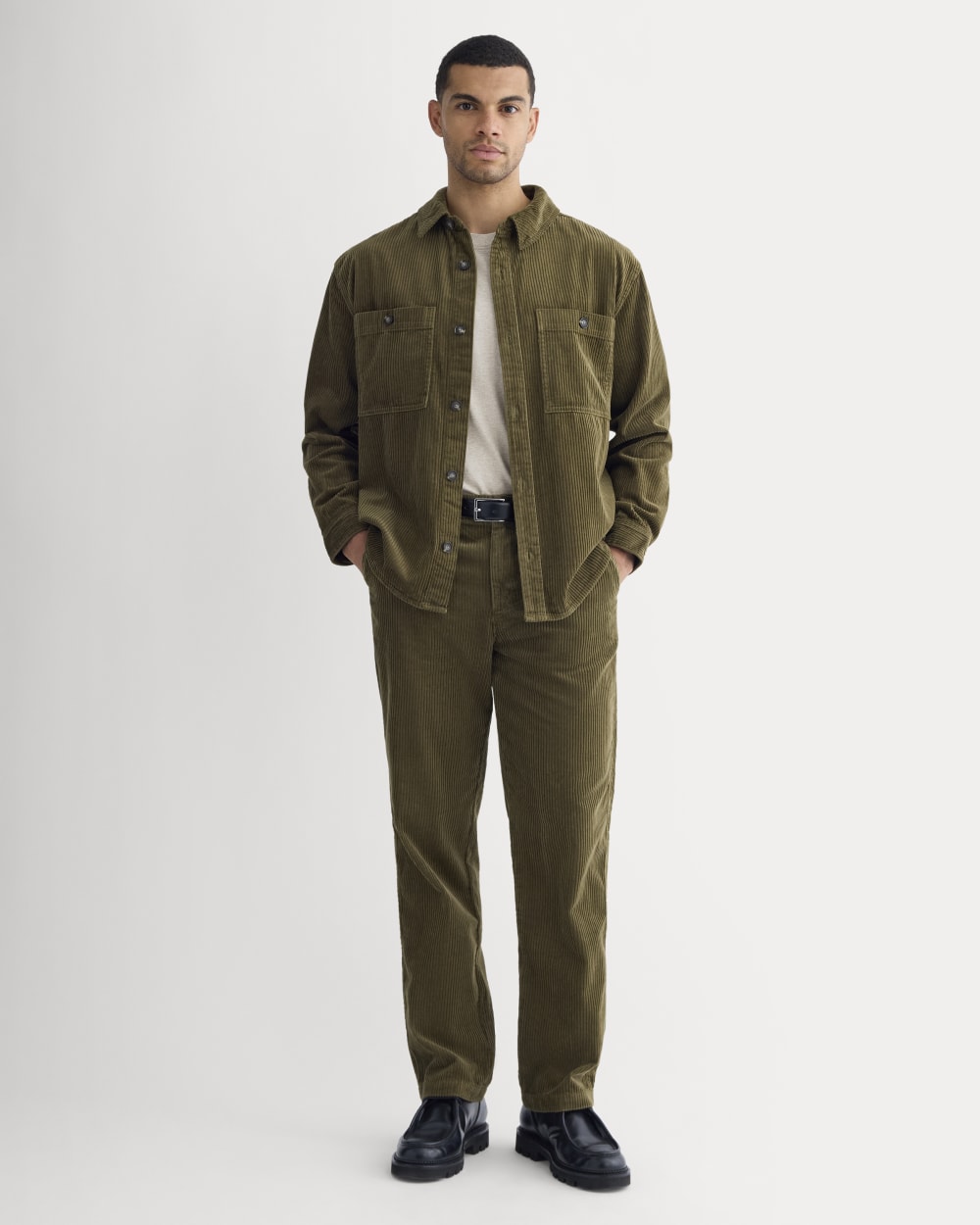 Wide Wale Corduroy Shirt | Beech - Image 3