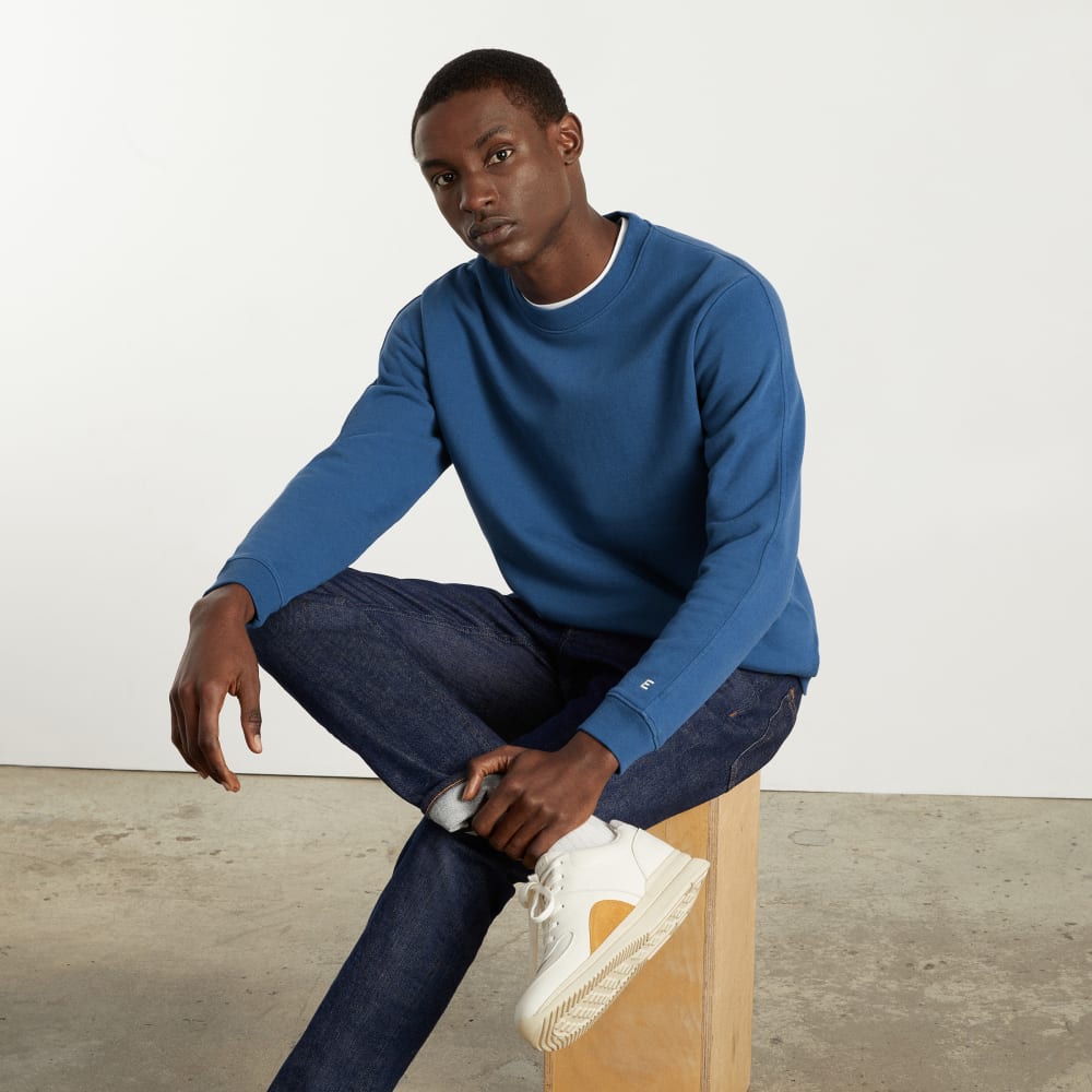 The Track Crewneck Sweatshirt | Deep Blue - Image 5