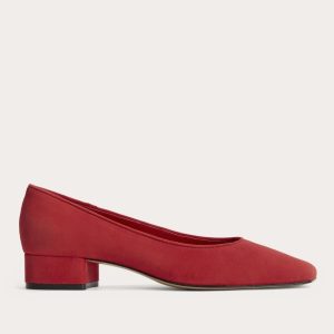 The Ballet Pump | Classic Red Suede
