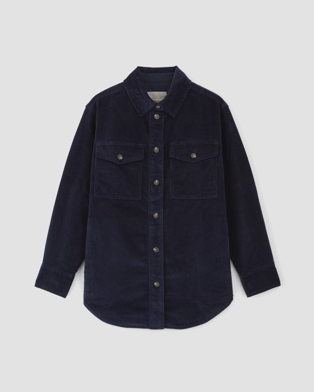 The Corduroy Oversized Shirt Jacket | Navy - Image 2