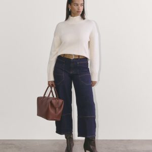 The Way-High® Gardener Cropped Jean | Deep Rinse