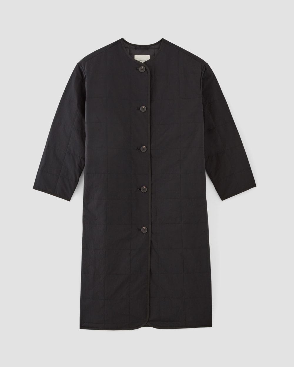 The ReNew Quilted Long Liner | Black - Image 2