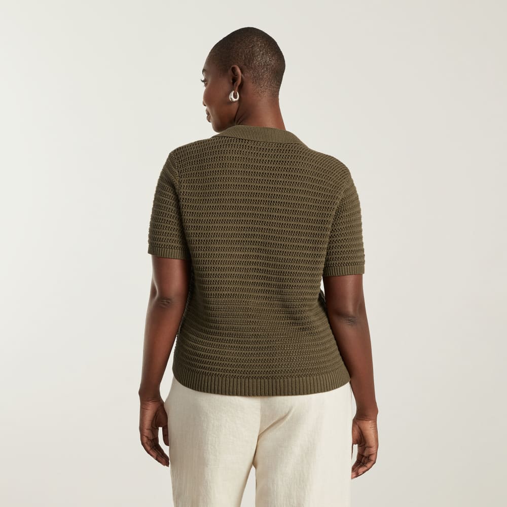 The Crochet Knit Polo | Beech - Image 3