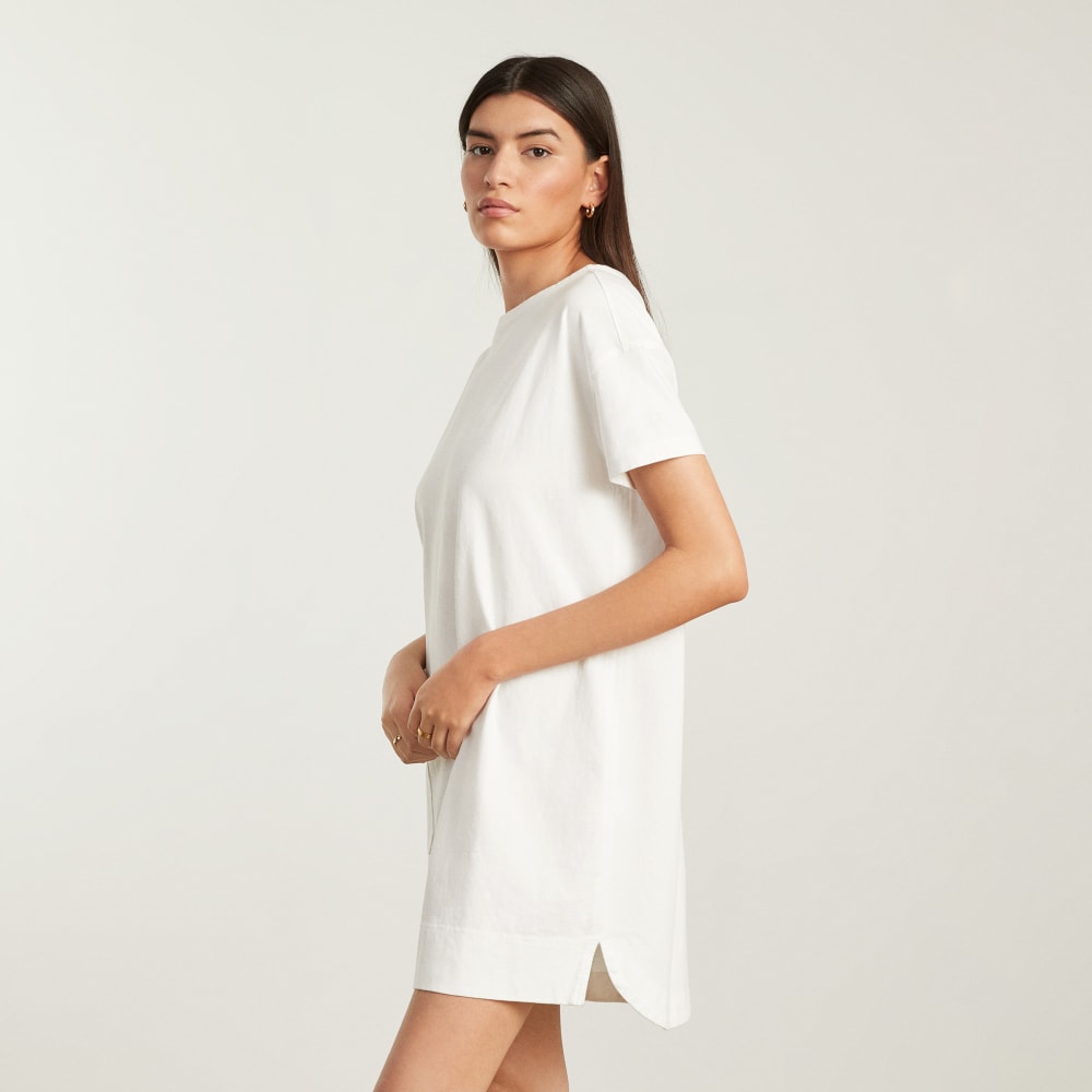 The Oversized Mariner Dress | White - Image 4