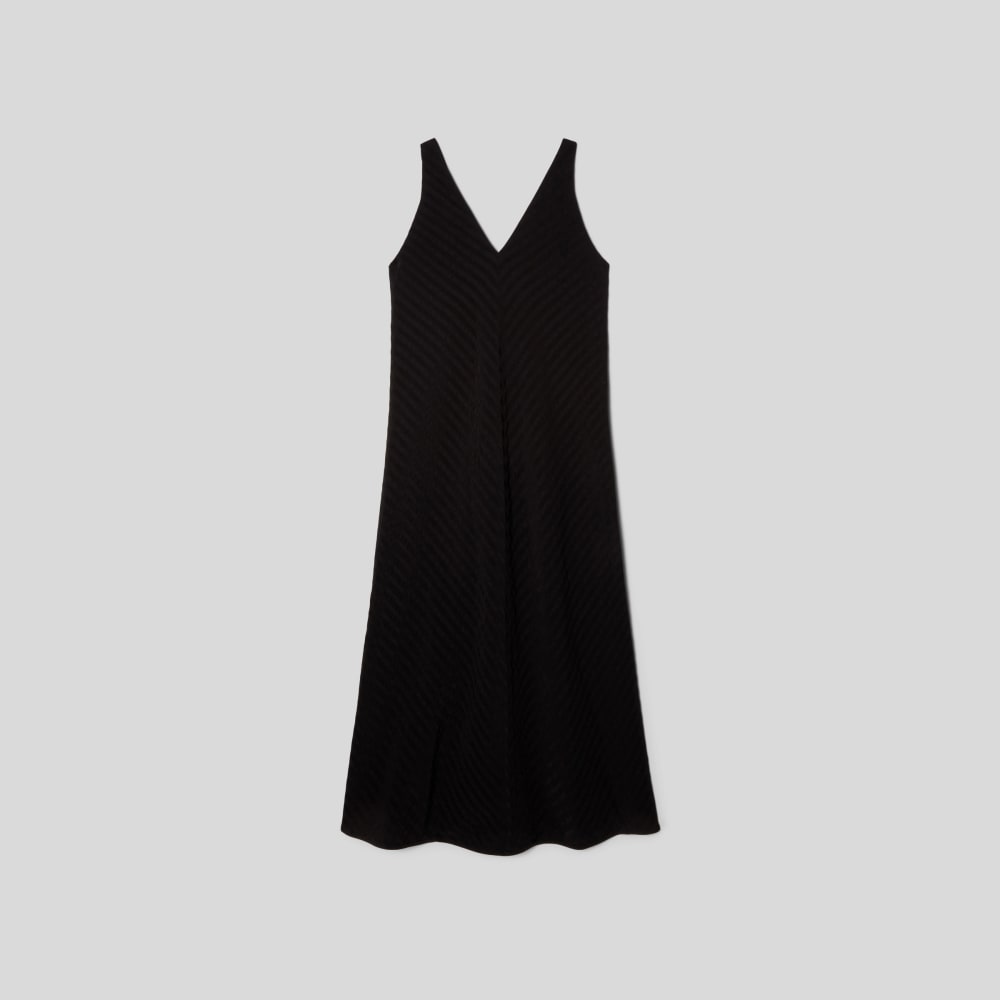 The City Stripe Midi Dress | Black - Image 2