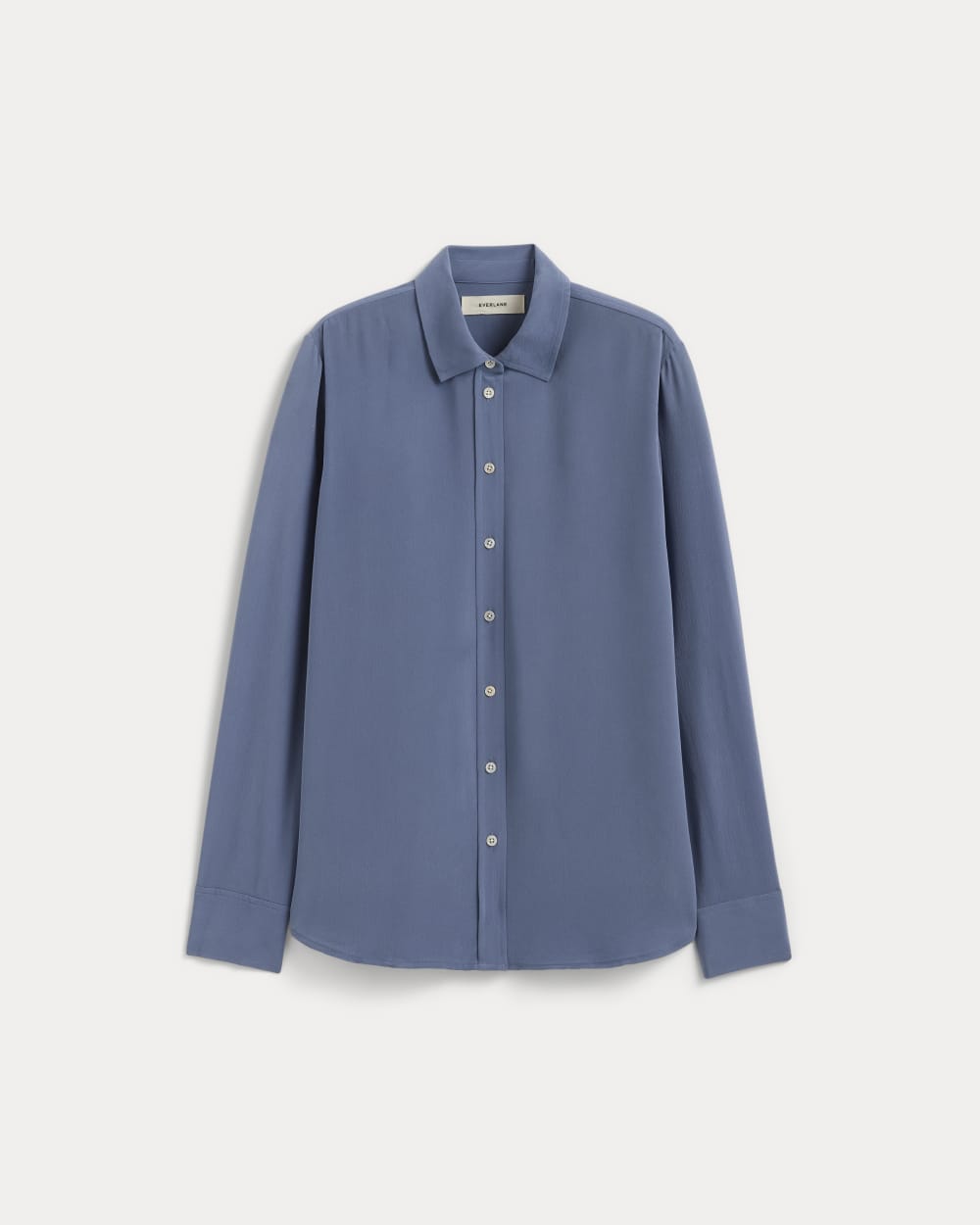 The Must-Have Shirt in Washable Silk | French Blue - Image 2