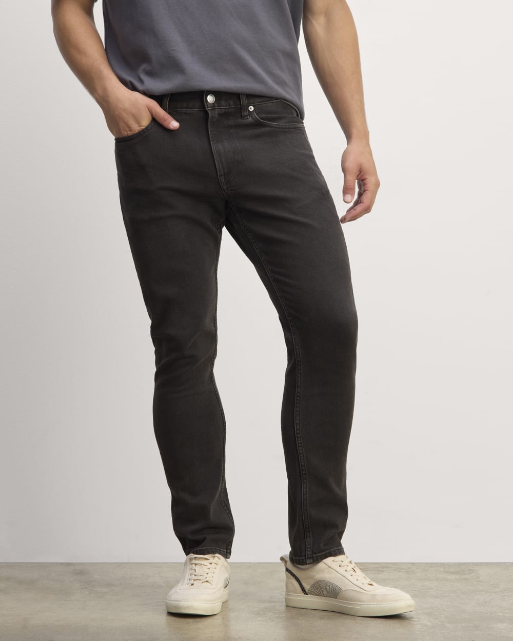 The Organic Cotton Slim-Fit Jean | Washed Black - Image 3