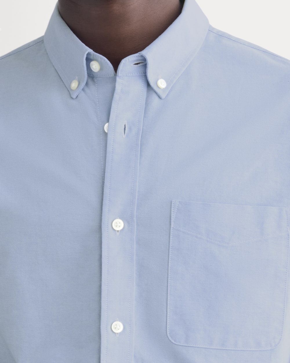 The Organic Short Sleeve Oxford Shirt | Light Blue - Image 4