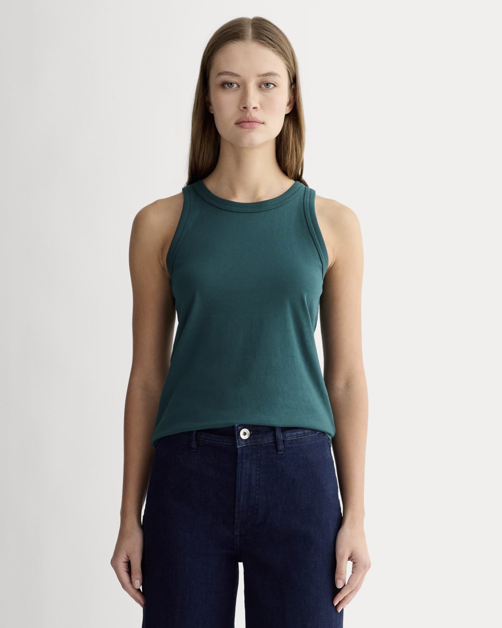 The Tank in Essential Cotton | Dark Sea