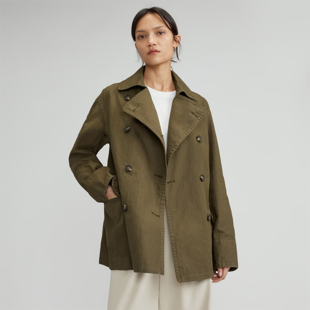 The Organic Cotton Herringbone Jacket | Beech