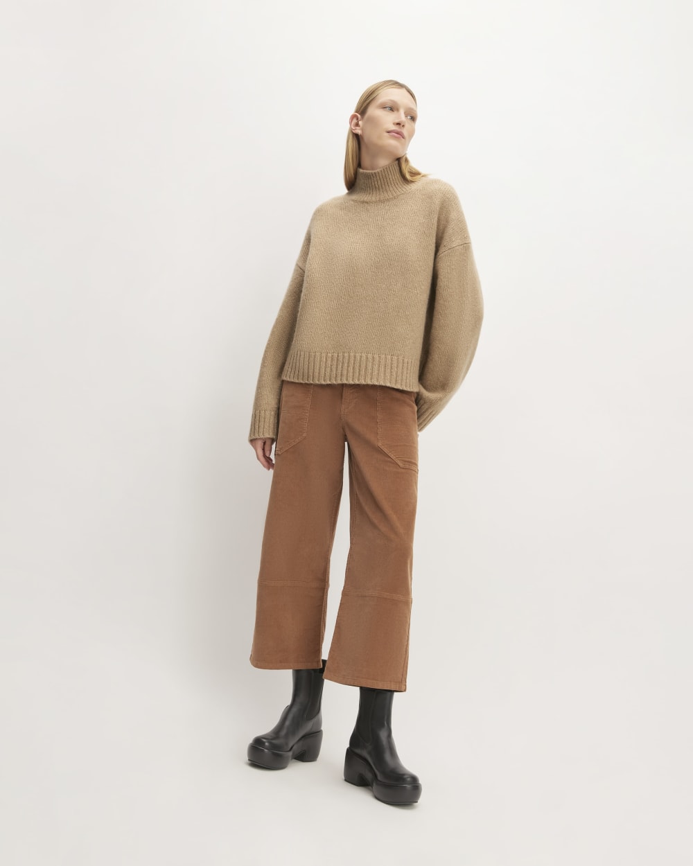 The Cloud Oversized Turtleneck | Tiger's Eye - Image 3
