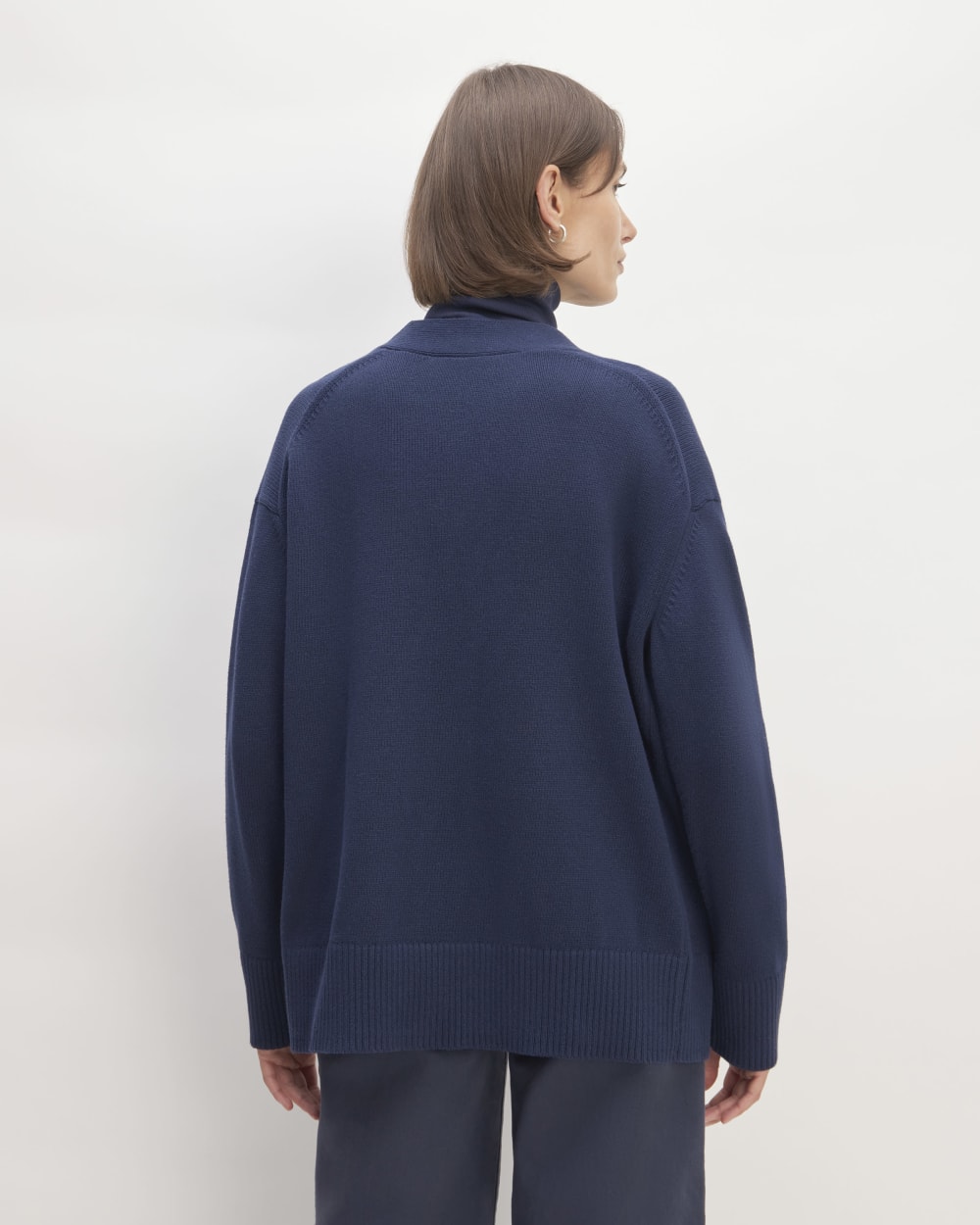 The Organic Cotton Cardigan | Navy - Image 6