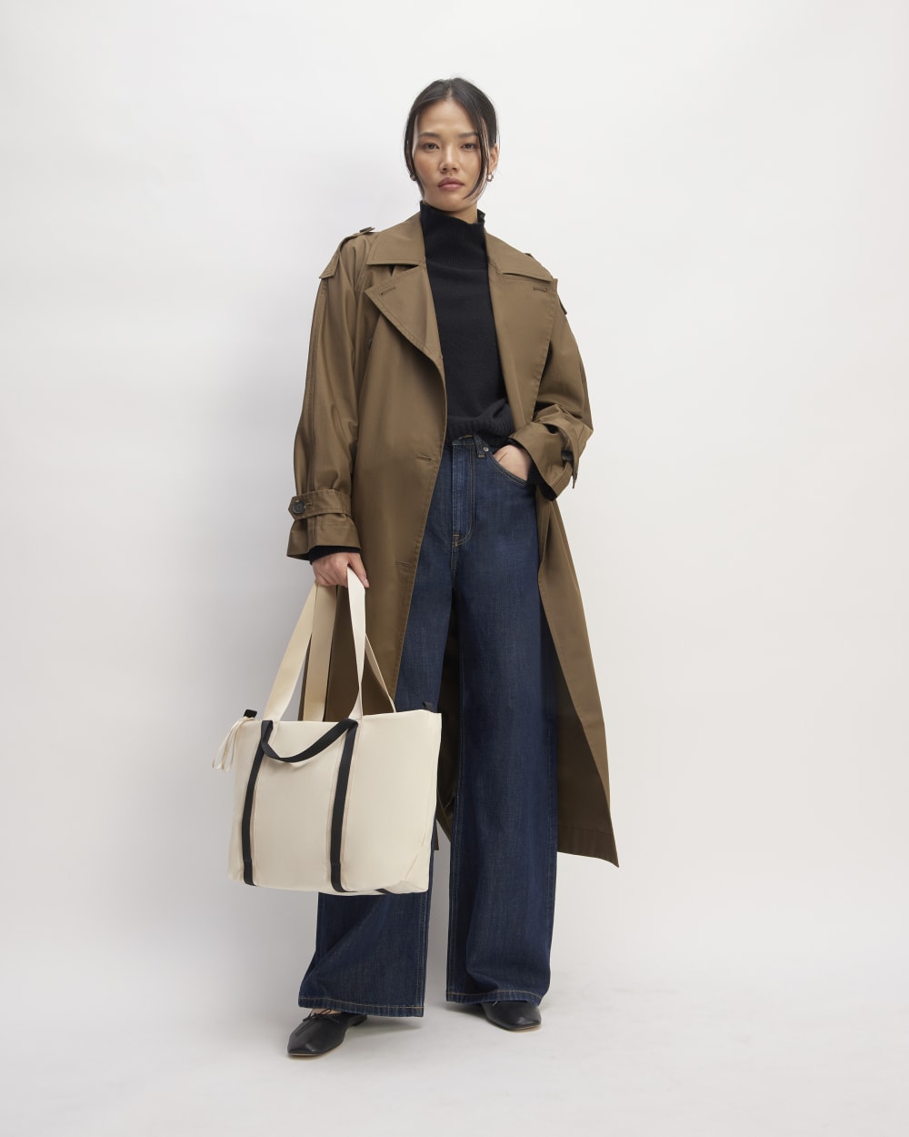 The Recycled Nylon Tote | Parchment - Image 8