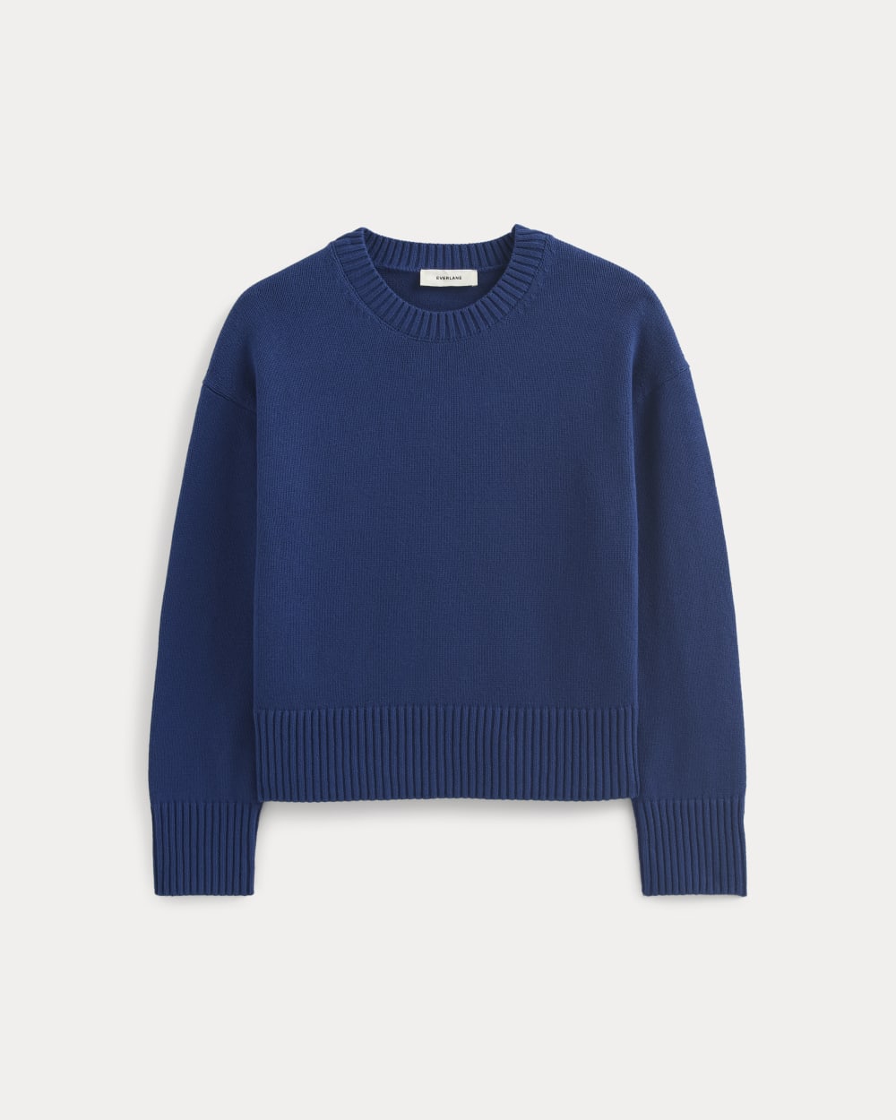 The Boxy Sweater in Everyday Cotton | Deep Lazuli Blue - Image 2