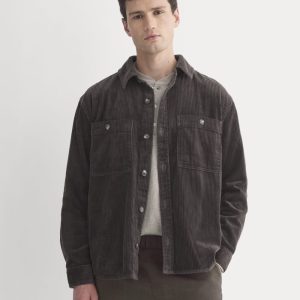 Wide Wale Corduroy Shirt | Dark Chocolate