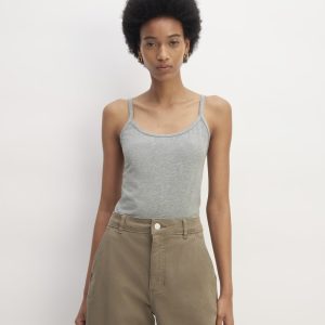 The Supima® Form Spaghetti Strap Cami | Mid Heather Grey