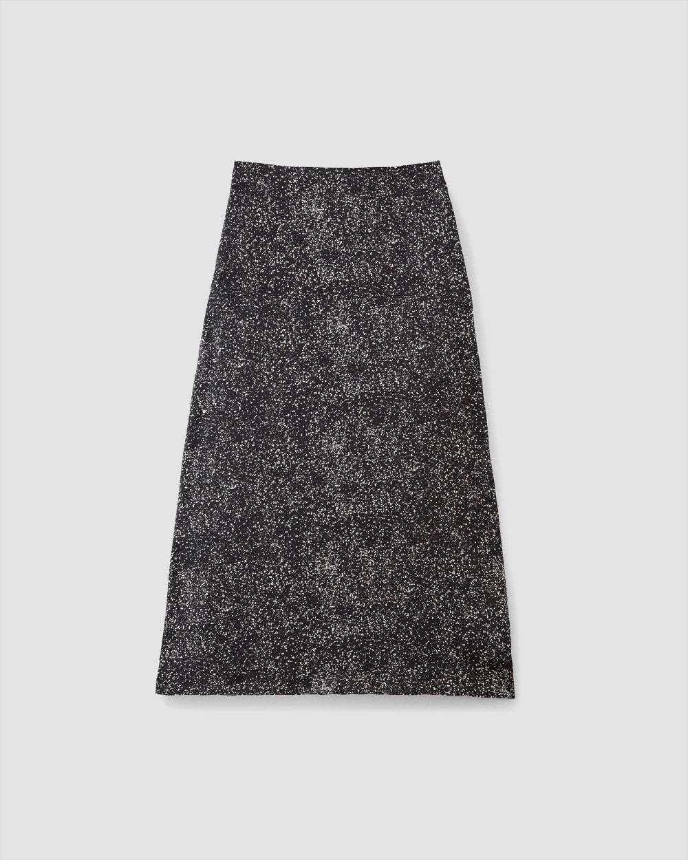 The Hammered Satin Slip Skirt | Black Moonsplatter - Image 2
