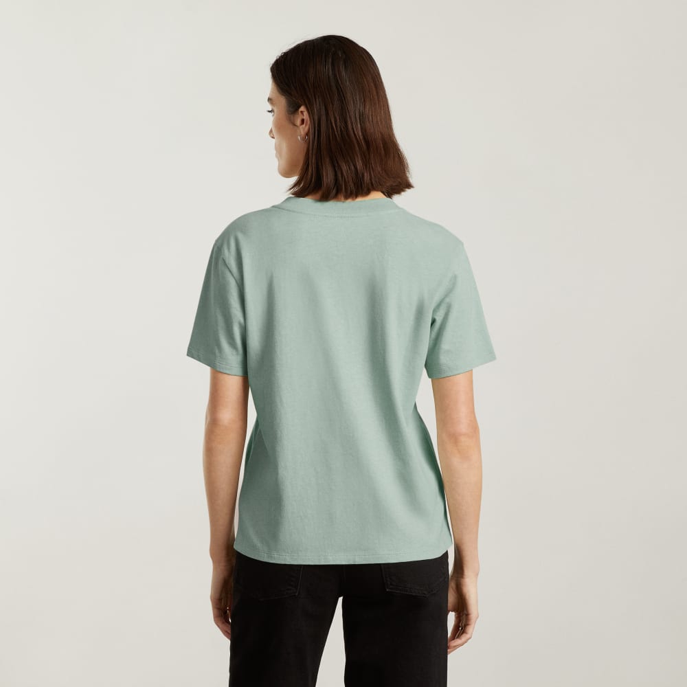 The Vintage V-Neck Hemp Tee | White Sage - Image 3