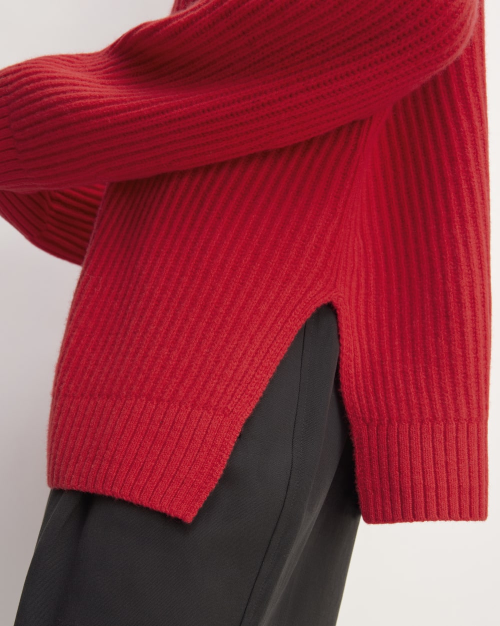 The Oversized Crew in Luxe Merino | Classic Red - Image 5