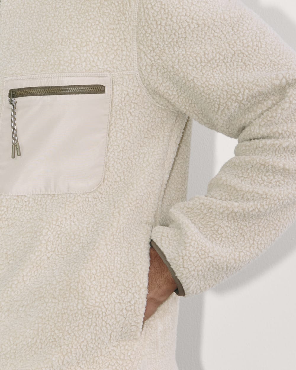 The Teddy Quarter-Zip Fleece | Heathered Oat - Image 5